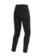 Alpinestars Stella Flex-Ast Leggings, leggings da moto da donna, nero, vista posteriore con vita alta e tasche posteriori funzionali, abbigliamento tecnico urbano con logo Alpinestars sulla tasca