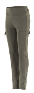 Alpinestars Women's Iria Leggings, leggings da moto verde militare, vestibilità slim con tasche cargo laterali, ampia fascia elastica in vita, abbigliamento urban dal profilo anatomico