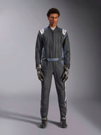 Alpinestars Tuta GP Pro Comp V2 - FIA, tuta da corsa professionale da uomo, nero e asfalto, ideale per la guida in circuito.