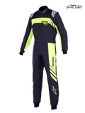 Alpinestars Tuta KMX-9 V3 Ragazzo Graphic 3, tuta da karting per ragazzi, nero e giallo fluo, certificata FIA