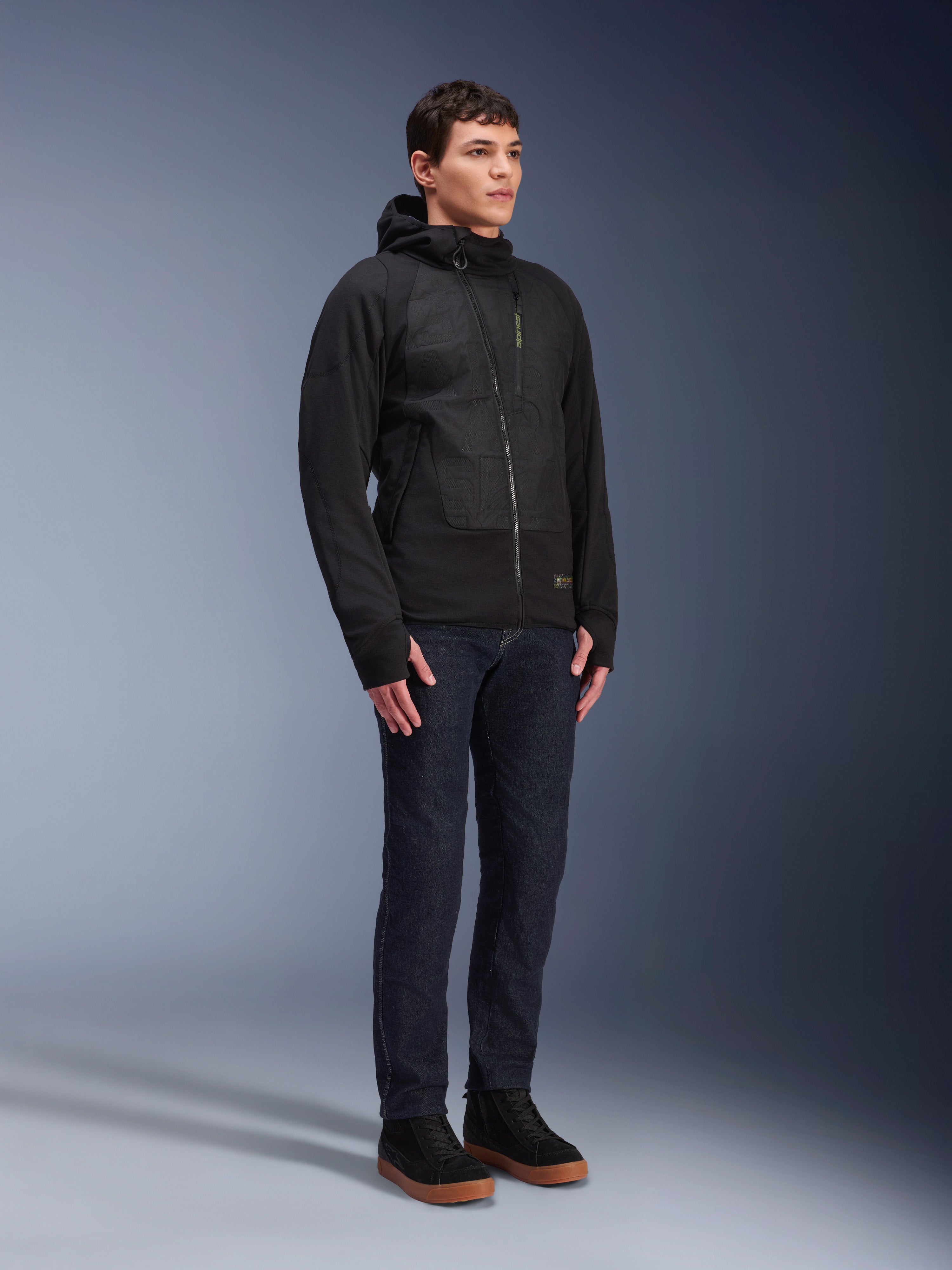 MO.ST.EQ Hybrid Hooded - Red Motorcycle Jacket | Alpinestars®