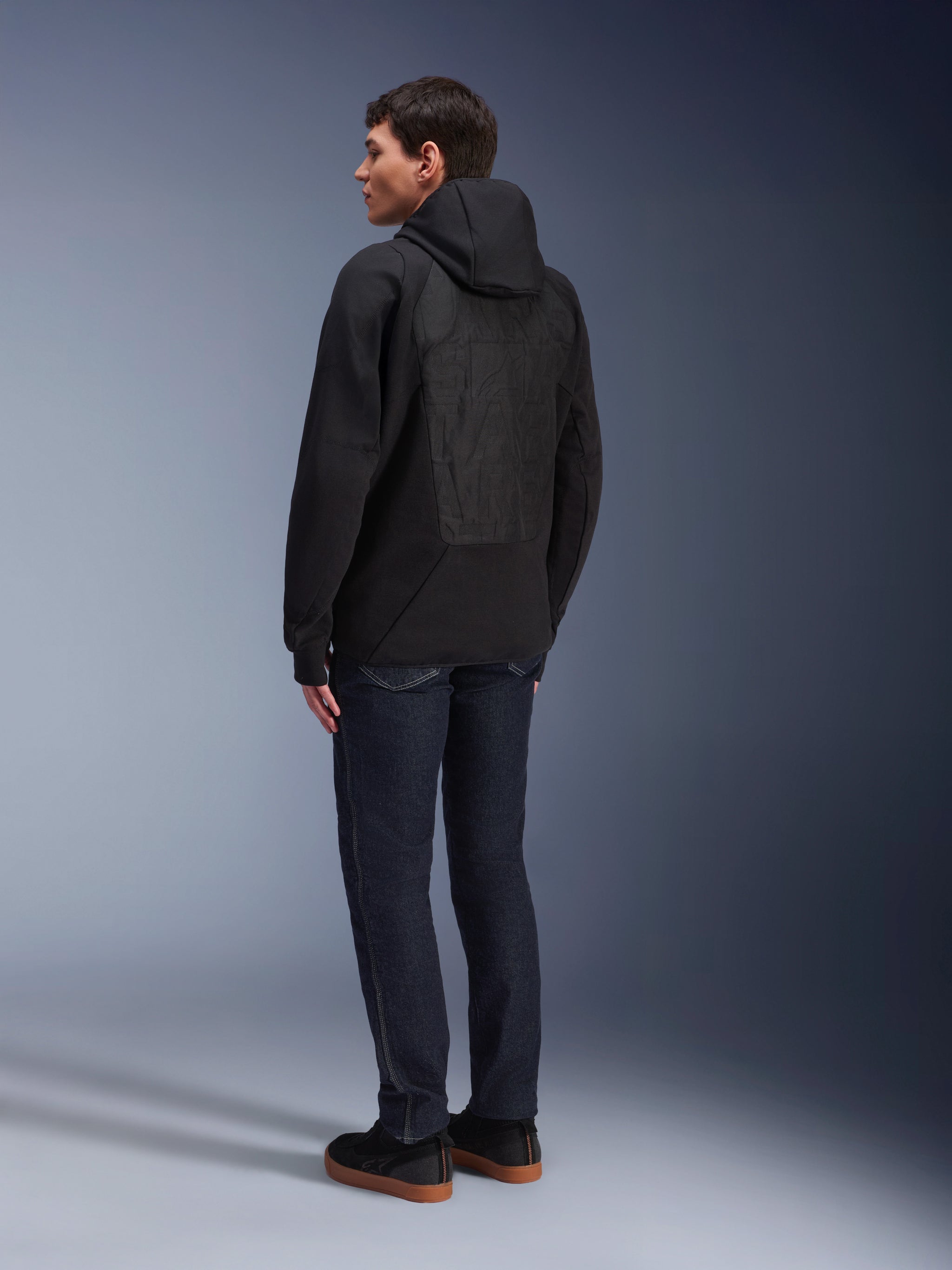 Giacca Ibrida Con Cappuccio Mo.St.Eq