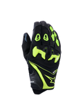 Guanti Alpinestars SP-R Pro, guanti da corsa per moto, nero e giallo fluo, con protezione nocche in TPU suddivisa, costruzione in pelle traforata e tessuto, vivaci dettagli neon con logo Alpinestars e marchio sp-r pro sul polsino
