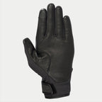 Guanti Alpinestars C1 Windstopper V2, nero, vista del palmo con rinforzi in pelle pieno fiore su palmo e pollice, punta dell'indice compatibile con touchscreen, polsino corto con chiusura a velcro, guanto da moto per uso urbano