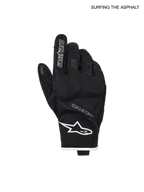 Alpinestars Guanti Moblast Impermeabili, guanti da moto urbani da uomo, nero e bianco sporco, struttura in tessuto impermeabile Drystar e pelle di capra con nocche in PU e certificazione CE