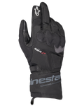 Guanti Alpinestars WT-3 Drystar Insulated, guanti da moto touring neri, struttura impermeabile e termica con protezione nocche sagomata, logo con stella bianca sull'indice e polsino di media lunghezza con marchio Alpinestars