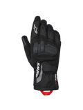 Guanti Alpinestars XT-3 Drystar® Insulated, guanti moto adventure, nero con logo bianco e asola rossa, protezione nocche integrata, costruzione in tessuto e pelle scamosciata, polsino di media lunghezza