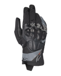 Alpinestars Corozal V3 Drystar® Gloves, guanti da moto adventure, nero con accenti grigi, protezione rigida per le nocche, costruzione in misto tessuto e pelle, tecnologia impermeabile Drystar®