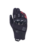 Alpinestars Harok Pro Drystar Guanti, guanti da moto all-terrain, nero e rosso, con protezione nocche ergonomica e certificazione CE
