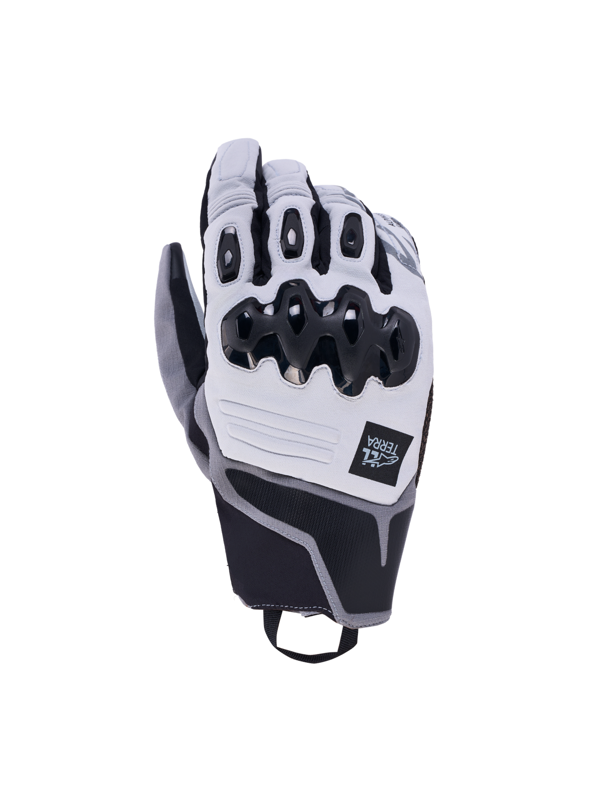 Alpinestars Harok Pro Drystar Guanti, guanti da moto all-terrain adventure, grigio ghiaccio e grigio scuro, impermeabili e traspiranti con protezione nocche ergonomica a doppia densità