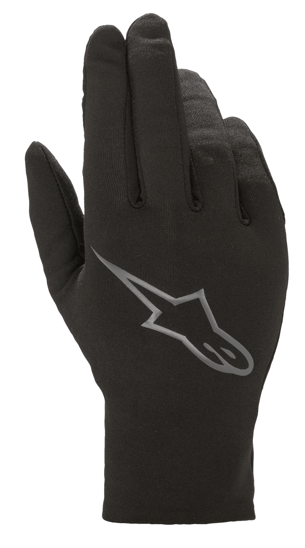 Alpinestars Range 2 In One GORE-TEX Inner Glove, guanto interno in pile termico rimovibile, nero con logo Astars grigio sul dorso, accessorio per guanti da moto multistagione