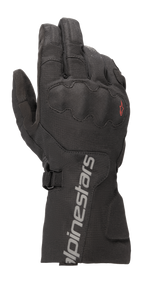 Guanti Alpinestars WR-X GORE-TEX, guanti da moto touring, neri, polsino lungo con marchio Alpinestars grigio, protezione nocche SP Lite coperta, struttura in tessuto ripstop resistente
