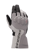 Guanti Alpinestars WR-X GORE-TEX, guanti da moto touring, grigio scuro e grigio ghiaccio con nero, design a polsino lungo, protezione delle nocche coperta, impermeabili e isolati per la guida invernale