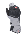 Guanti Alpinestars Tourer W-7 V2 Drystar, guanti da moto touring, nero e grigio scuro con accenti rossi, design invernale impermeabile con polsino lungo, protezione delle nocche SP Lite coperta e sistema di chiusura regolabile