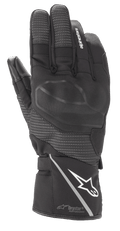 Alpinestars Andes V3 Drystar Glove, guanto da moto touring nero, costruzione in pelle di capra e tessuto, con protezione nocche integrata, logo Alpinestars bianco sul polsino con striscia riflettente, pannelli dita testurizzati e tecnologia Drystar Performance
