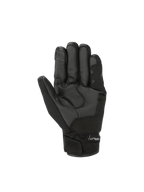 Alpinestars Guanti S-Max Drystar, guanti da moto sportivi neri e grigi, impermeabili in pelle e tessuto, palmo rinforzato.
