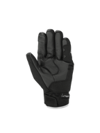 Alpinestars Guanti S-Max Drystar, vista del palmo in pelle, guanti moto neri con polsino corto, impermeabili e traspiranti.