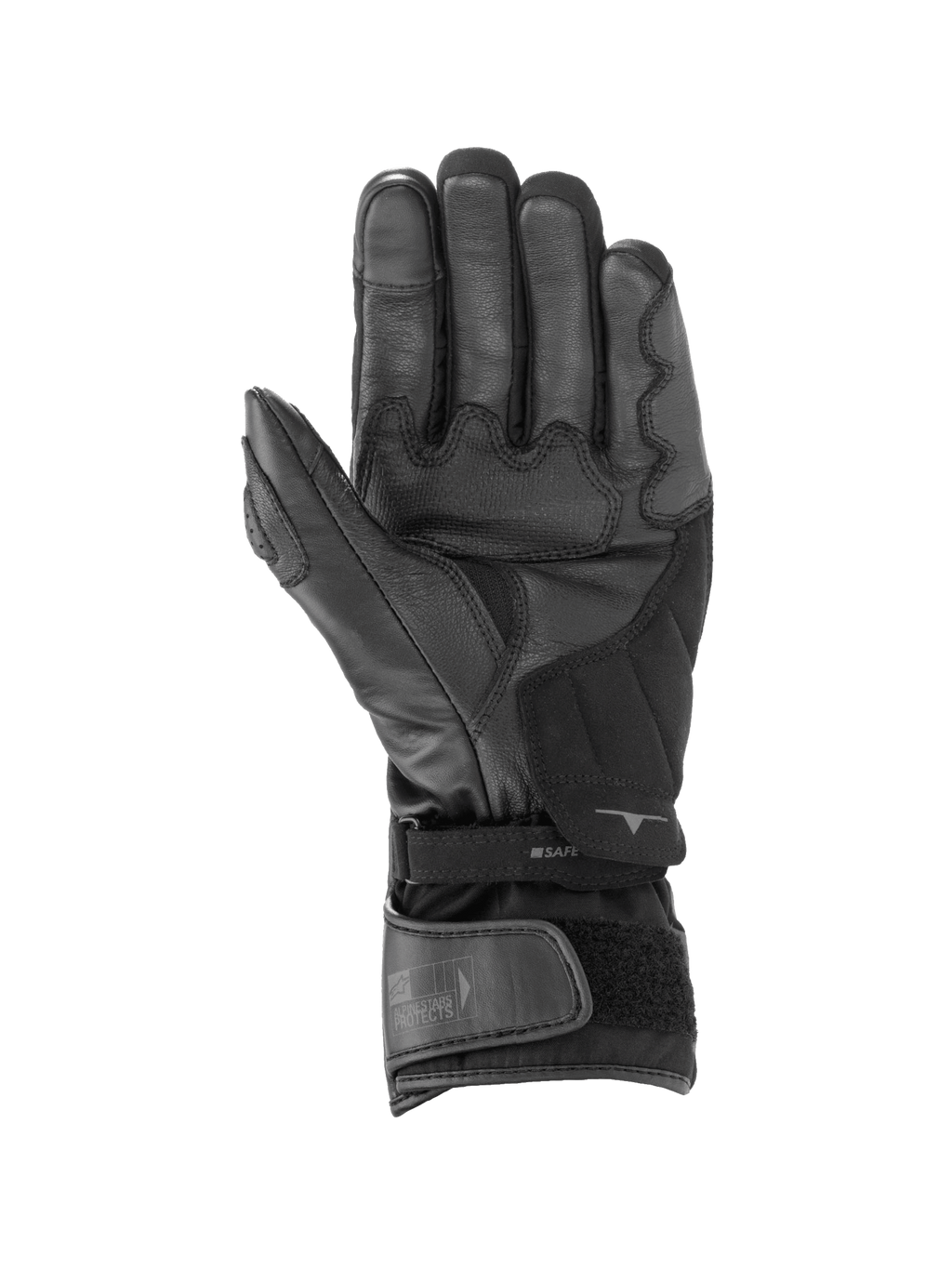 Alpinestars guanti SP-365 Drystar®, guanti da moto racing neri e grigio antracite impermeabili con palmo in pelle