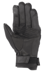 Guanti Alpinestars Syncro V2 Drystar®, nero, guanti da moto urban, vista del palmo con costruzione in scamosciato sintetico rinforzato, zone imbottite per la protezione e chiusura regolabile sul polso con logo in rilievo.