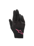 Alpinestars Stella S-Max Drystar, guanti da moto donna neri e fucsia, impermeabili con protezione nocche e dita touchscreen.