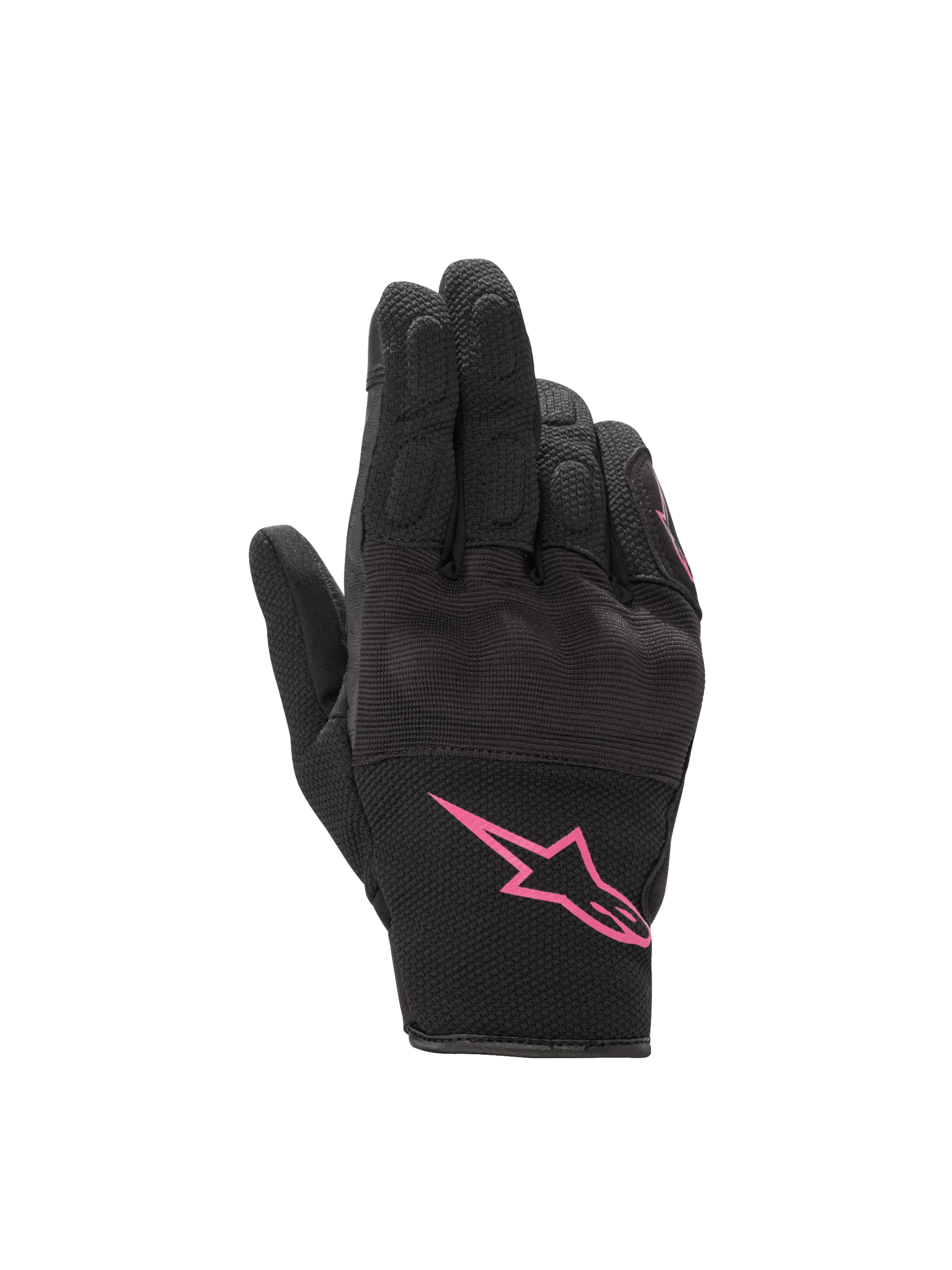 Alpinestars Stella S-Max Drystar, guanti da moto donna neri e fucsia, impermeabili con protezione nocche e dita touchscreen.