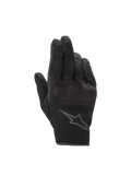 Alpinestars Guanti Stella S-Max Drystar, guanti da moto urban da donna, nero antracite, in pelle e rete elasticizzata, impermeabili con tecnologia Drystar e protezione nocche rigida.
