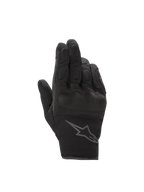 Alpinestars Guanti Stella S-Max Drystar, guanti da moto urban da donna, nero antracite, in pelle e rete elasticizzata, impermeabili con tecnologia Drystar e protezione nocche rigida.