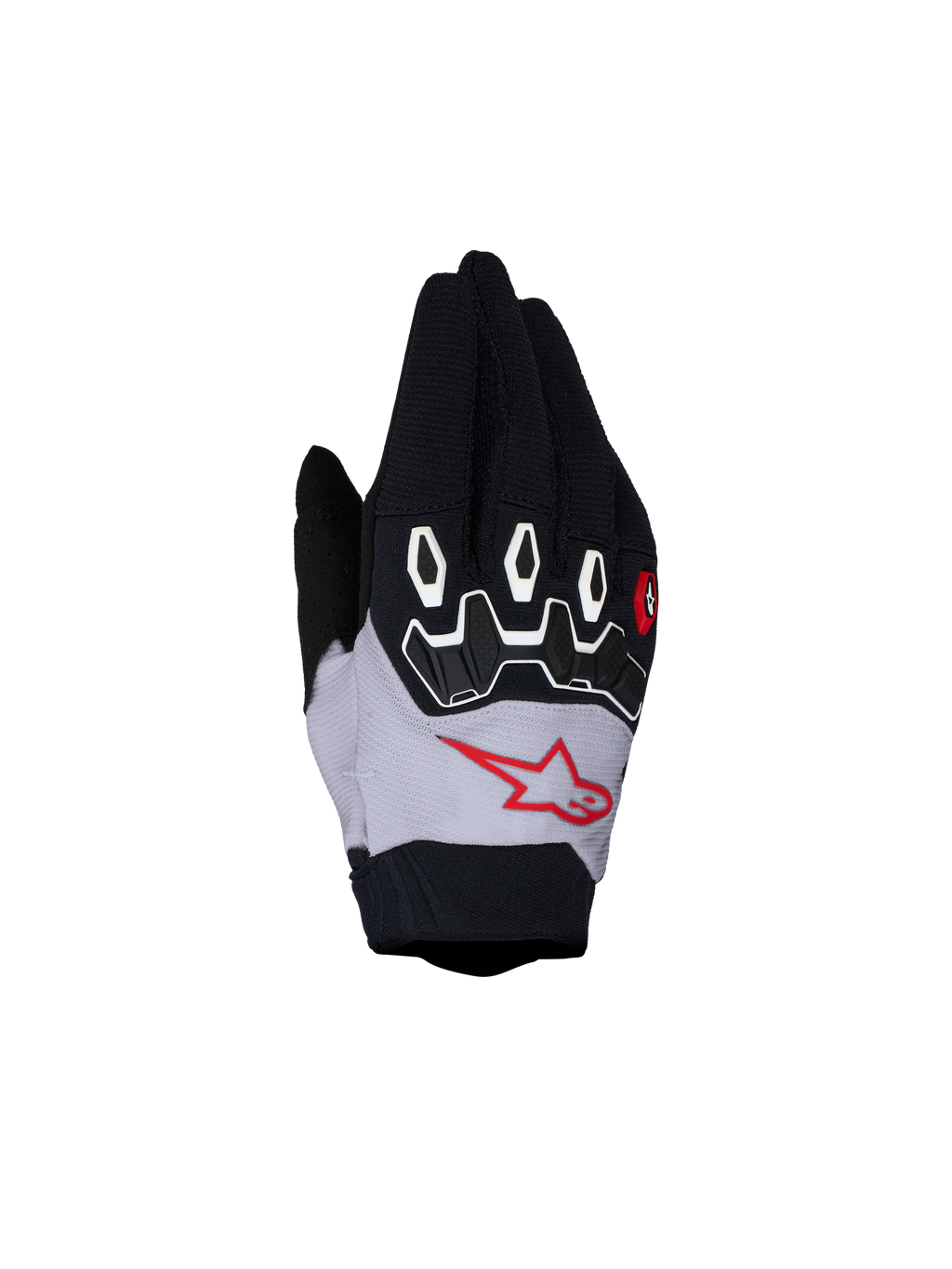 Alpinestars guanti Full Bore V2 per ragazzi e bambini, guanti da motocross in nero e lilla chiaro con protezioni in TPR