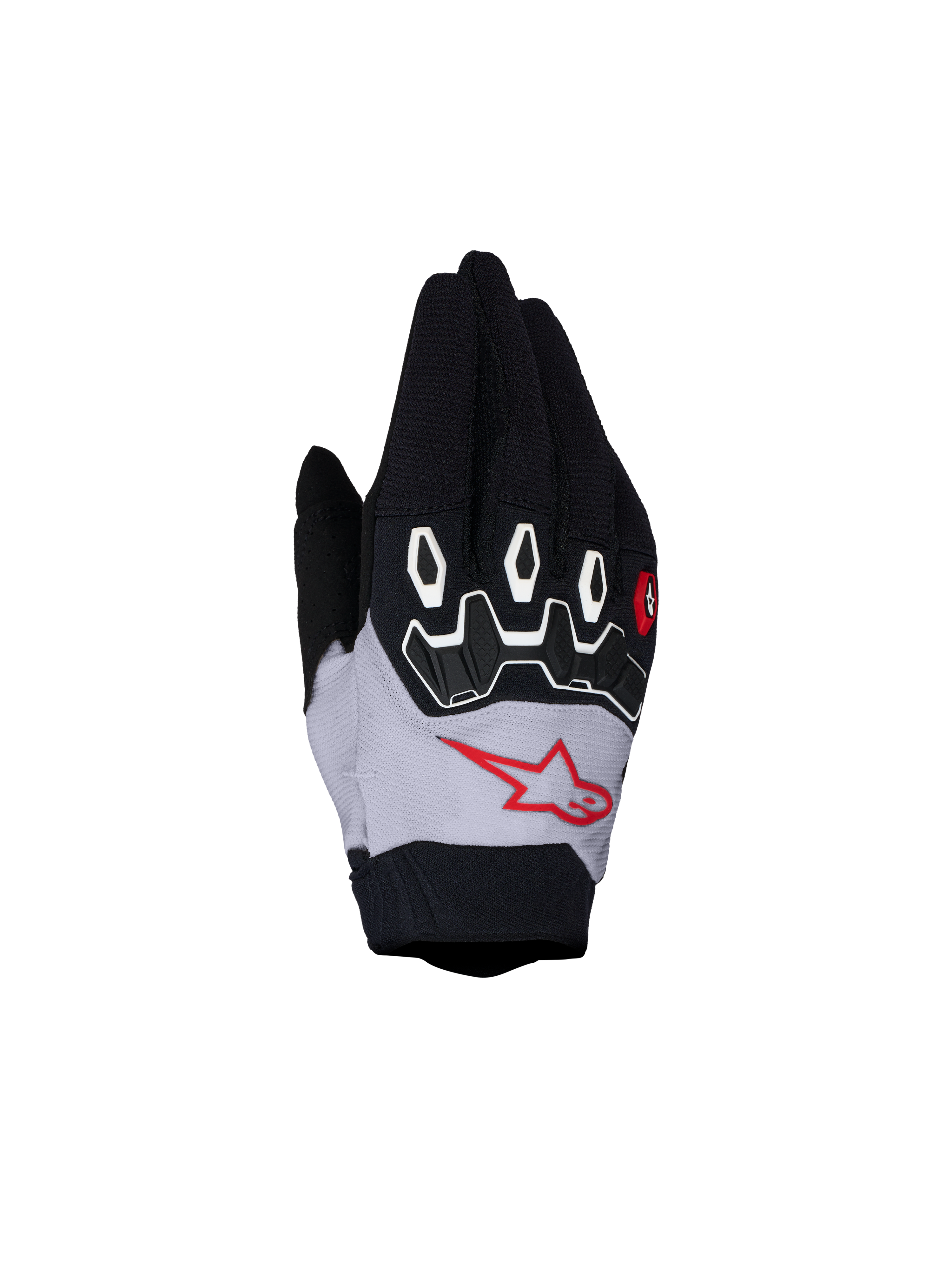 Alpinestars guanti Full Bore V2 per ragazzi e bambini, guanti da motocross in nero e lilla chiaro con protezioni in TPR