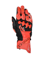 Alpinestars guanti in pelle GP Plus R V3, guanti da moto racing da uomo, rossi e neri, in pelle con protezione nocche in TPU e tecnologia DFS, certificati CE