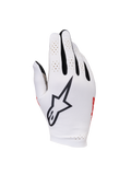 Alpinestars Sim Gloves Graphic 1, guanti per SIM racing, Silver Ice con dettagli neri e rossi, logo a stella nero sul dorso, pannelli traforati sulle dita per la ventilazione, design in tessuto leggero per la precisione nel gaming