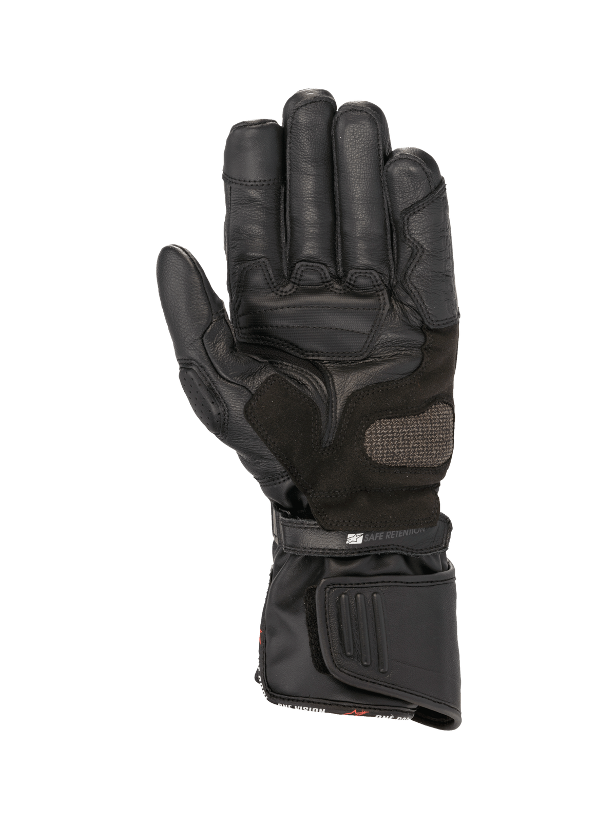 Alpinestars Guanti SP-8 HDry®, guanti da moto racing neri, in pelle impermeabile con palmo rinforzato e doppia chiusura