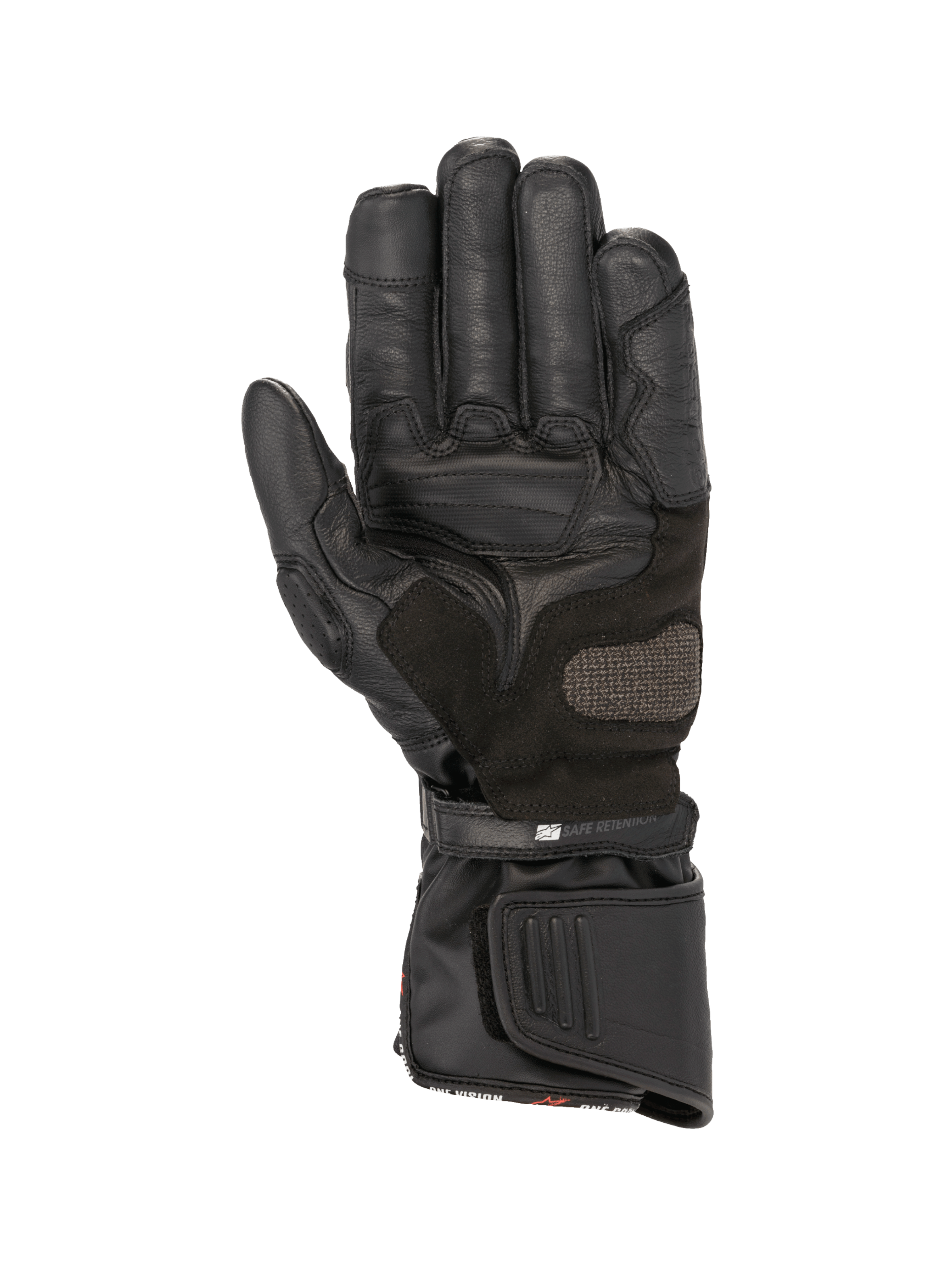 Alpinestars Guanti SP-8 HDry®, guanti da moto racing neri, in pelle impermeabile con palmo rinforzato e doppia chiusura
