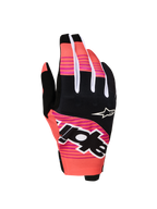 Alpinestars Guanti Techstar 2027, guanti da moto per motocross e off-road, uomo, rosa e neri, con grafiche sublimate e nocche in neoprene per comfort e protezione.