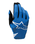 Alpinestars Guanti Radar Pro 2025, guanti da motocross, blu con logo Astar bianco e strisce nere diagonali, design in rete leggera e traspirante per prestazioni off-road