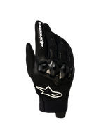 Alpinestars Megawatt V 2 Air Guanti, guanti da motocross ed enduro, nero e bianco, con protezione nocche Dynamic Friction Shield e struttura in mesh 3D traspirante, vista frontale