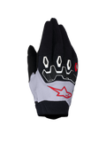 Alpinestars Guanti Full Bore V2, guanti motocross neri e lilla chiaro con protezione nocche TPR e tessuto traspirante.