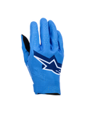 Alpinestars Supertech MX Gloves, guanti da motocross racing, blu Ucla con dettagli blu scuro e bianchi, con grande logo a stella sul dorso, perforazioni laser per la traspirabilità e design ergonomico senza cuciture per il fuoristrada