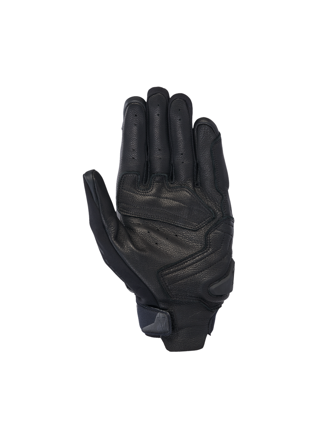 Alpinestars guanti SP X 7, guanti da moto racing da uomo, neri, pelle perforata con slider del palmo rinforzato.