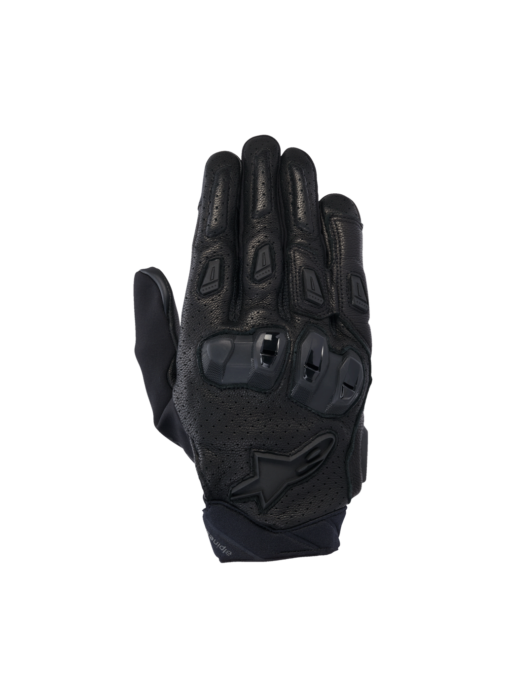 Alpinestars Guanti SP X 7, guanti da moto sportivi da uomo, neri, pelle perforata con protezione nocche in TPU, certificati CE