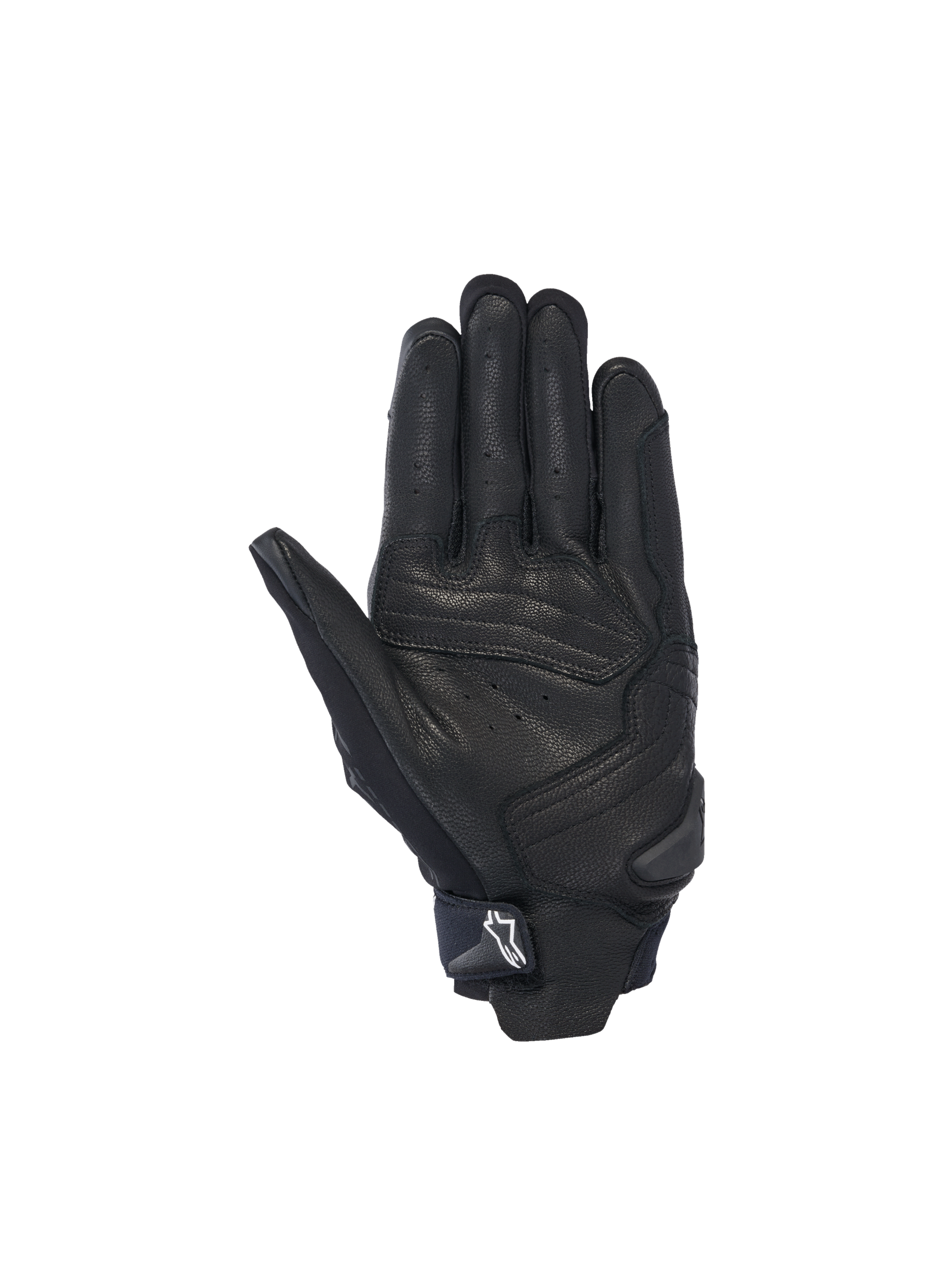 Alpinestars Guanti SP X 7, guanti da moto racing da uomo, neri, pelle perforata con slider sul palmo.