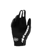 Alpinestars guanti Supertech MX 2027, guanti da gara motocross da uomo neri e bianchi, con palmo traforato per ventilazione e grip in silicone sulle dita per controllo preciso delle leve.