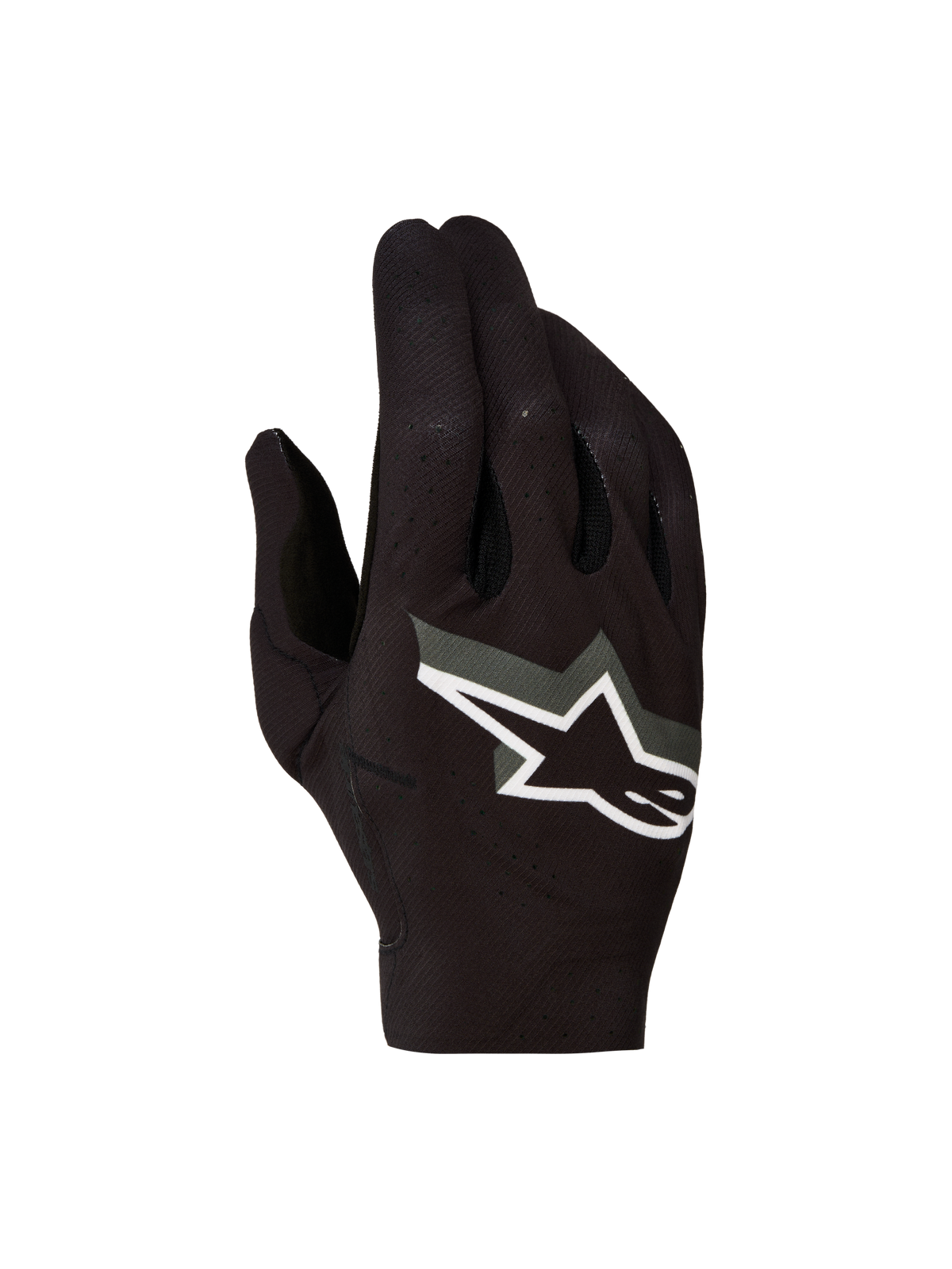 Guanti Alpinestars Supertech MX 2027 da uomo, neri e bianchi, in tessuto traspirante per motocross.
