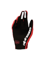 Alpinestars Guanti Supertech MX 2027, guanti da motocross da uomo, rosso e nero, palmo traforato con grip in silicone, logo bianco