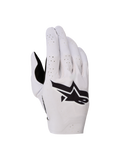 Alpinestars Guanti Supertech MX 2027, guanti da motocross viola e neri con perforazioni laser e dorso senza cuciture.