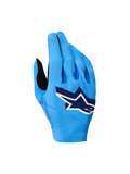 Alpinestars Guanti Supertech MX 2027, guanti da motocross racing blu con dorso elasticizzato traspirante e logo bianco.