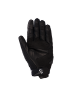 Guanti Alpinestars SP X 5 Air, guanti da moto, neri, vista del palmo con pelle traforata, slider del palmo rinforzati e cinturino regolabile sul polso con logo a stella bianco, abbigliamento protettivo sportivo