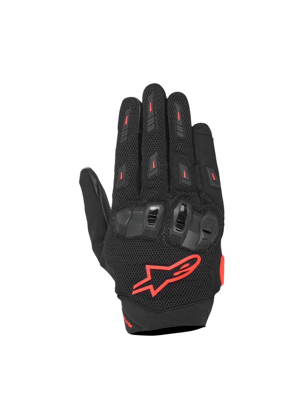 Alpinestars guanti SP X 5 Air, guanti da moto racing da uomo, neri e rossi, mesh 3D e protezione nocche in TPU.