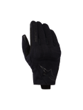 Guanti Alpinestars Reef V2, neri, guanti da moto a polsino corto in tessuto elasticizzato testurizzato, design ergonomico con logo sull'indice e stemma a stella sul dorso della mano
