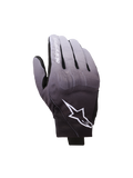 Guanti Alpinestars Reef V2, guanti da moto, sfumatura grigio medio e nero, logo a stella bianco e nome del marchio sull'indice, design urbano a polsino corto con protezione delle nocche in TPU e tessuto elasticizzato